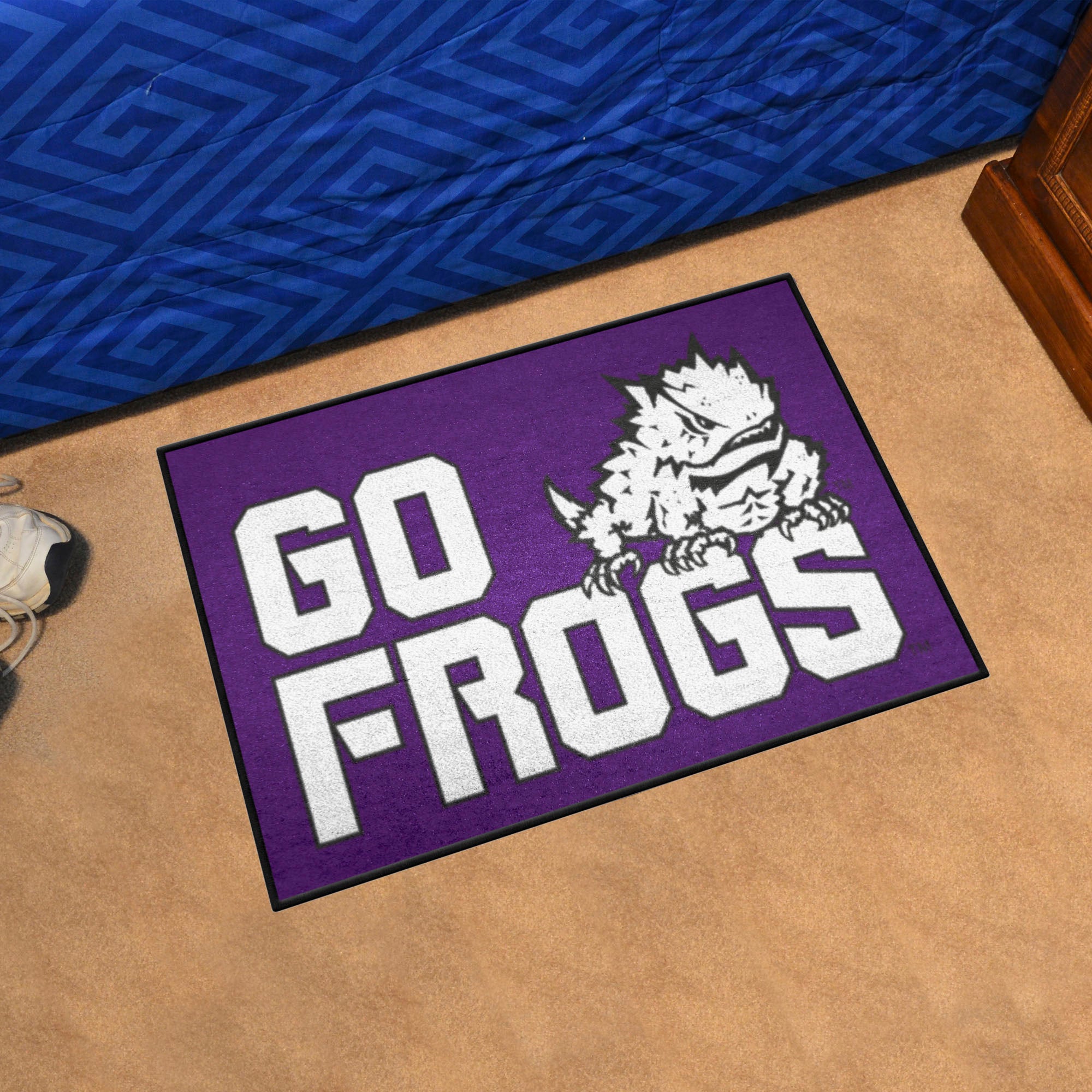 TCU Horned Frogs Starter Mat Accent Rug - 19in. x 30in. Slogan Starter Mat