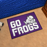 TCU Horned Frogs Starter Mat Accent Rug - 19in. x 30in. Slogan Starter Mat