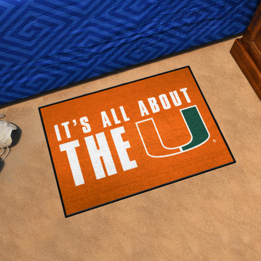 Miami Starter Mat Accent Rug - 19in. x 30in. Slogan Design