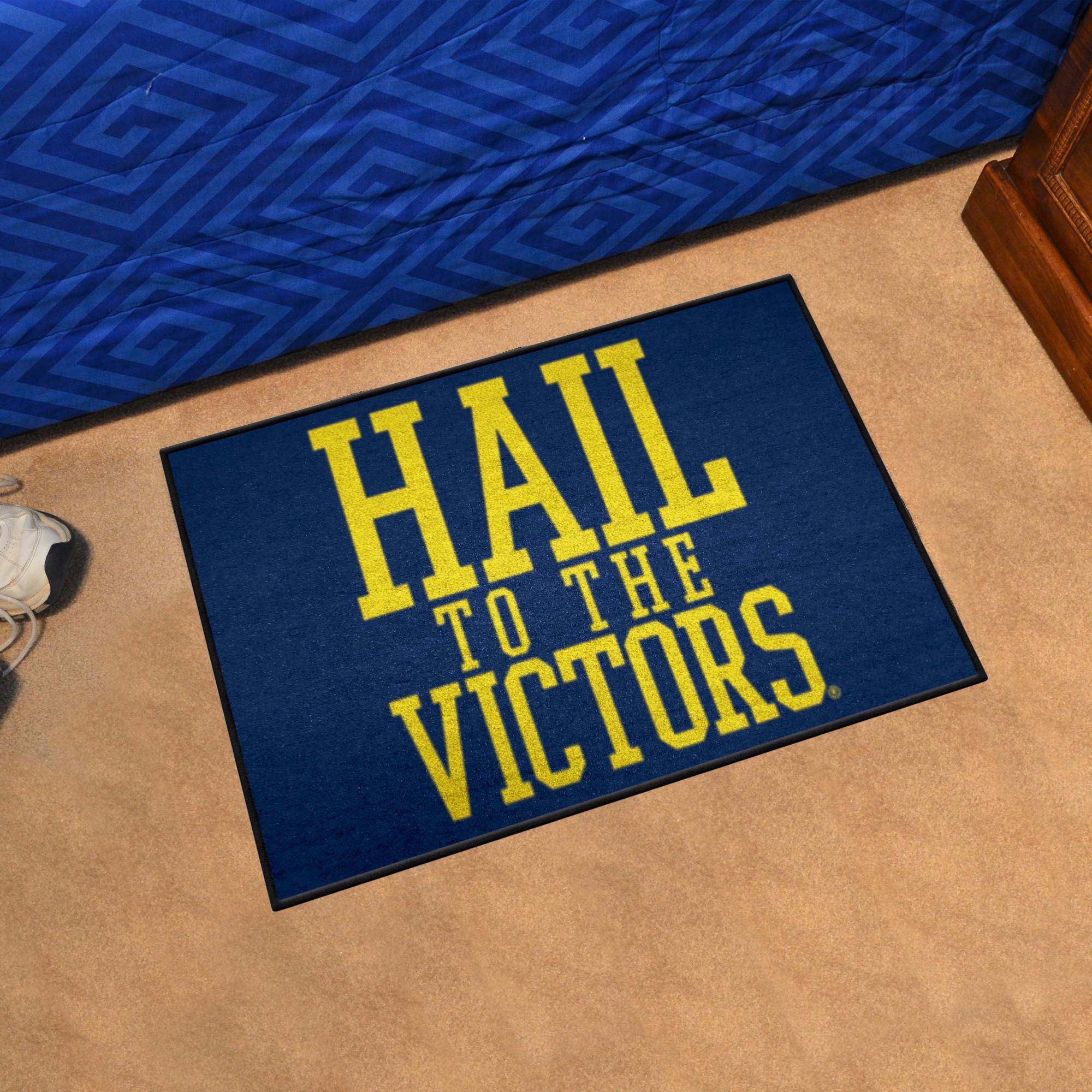 Michigan Starter Mat Accent Rug - 19in. x 30in. Slogan Design