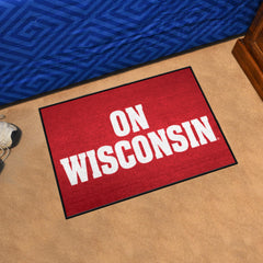 Wisconsin Starter Mat Accent Rug - 19in. x 30in. Slogan Design