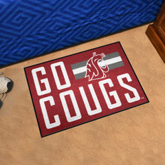 Washington State Cougars Starter Mat Accent Rug - 19in. x 30in. Slogan Starter Mat