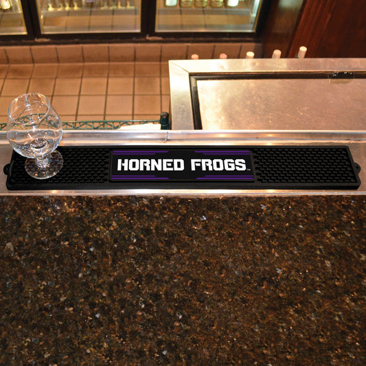 TCU Horned Frogs Bar Drink Mat - 3.25in. x 24in.