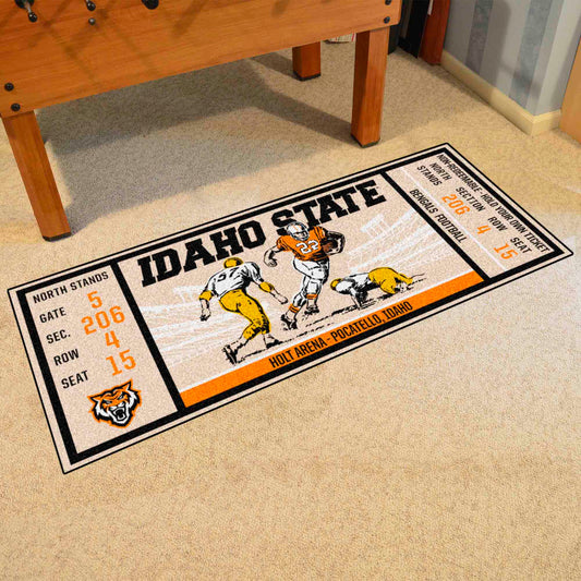 Idaho State Bengals Ticket Runner Rug - 30in. x 72in.