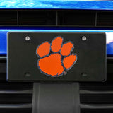 Clemson Tigers 3D Black License Plate