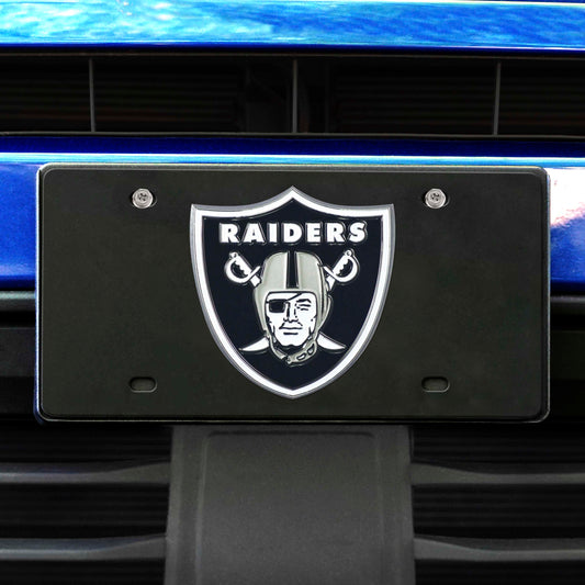 Las Vegas Raiders 3D Black License Plate - Las Vegas Raiders