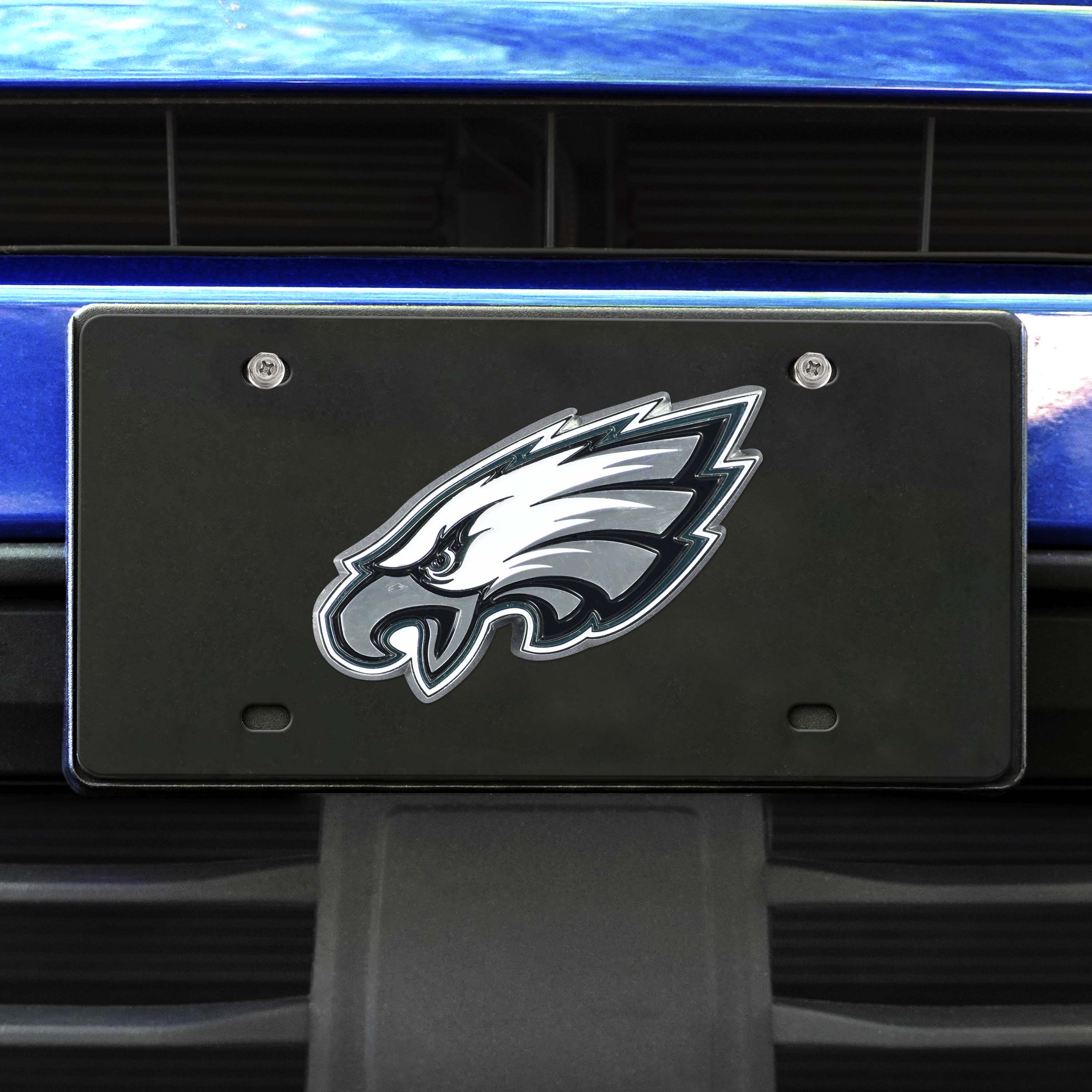 Philadelphia Eagles 3D Black License Plate