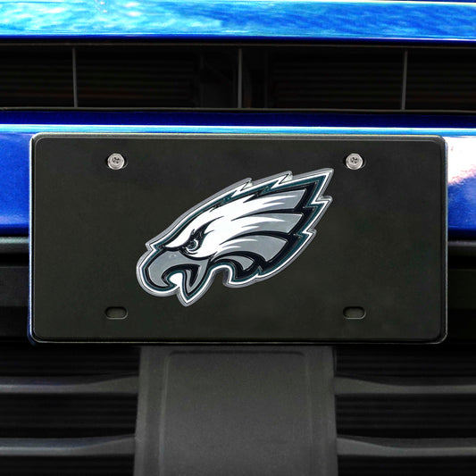 Philadelphia Eagles 3D Black License Plate