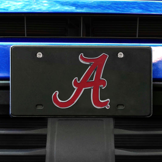 Alabama Crimson Tide 3D Black License Plate - Alabama