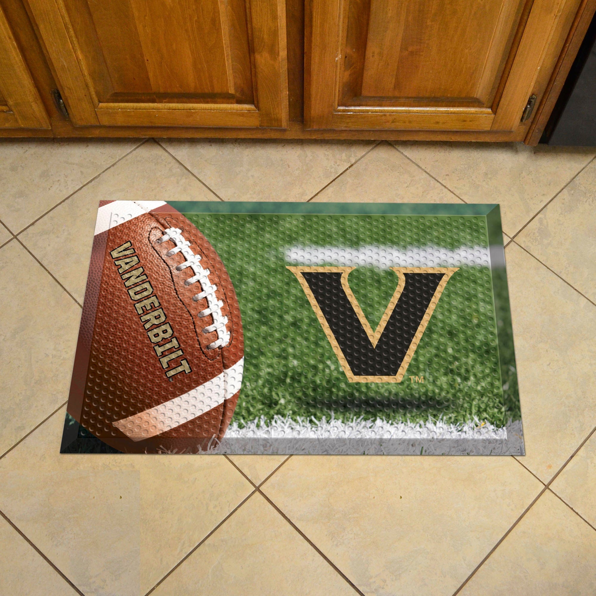 Vanderbilt Commodores Rubber Scraper Door Mat