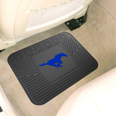 SMU Mustangs Back Seat Car Utility Mat - 14in. x 17in., Blue Mustang