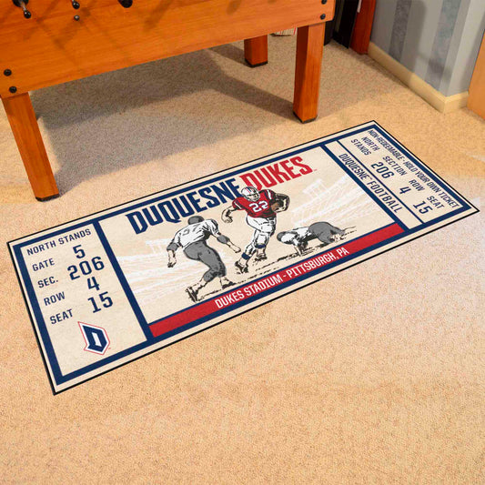 Duquesne Duke Ticket Runner Rug - 30in. x 72in.