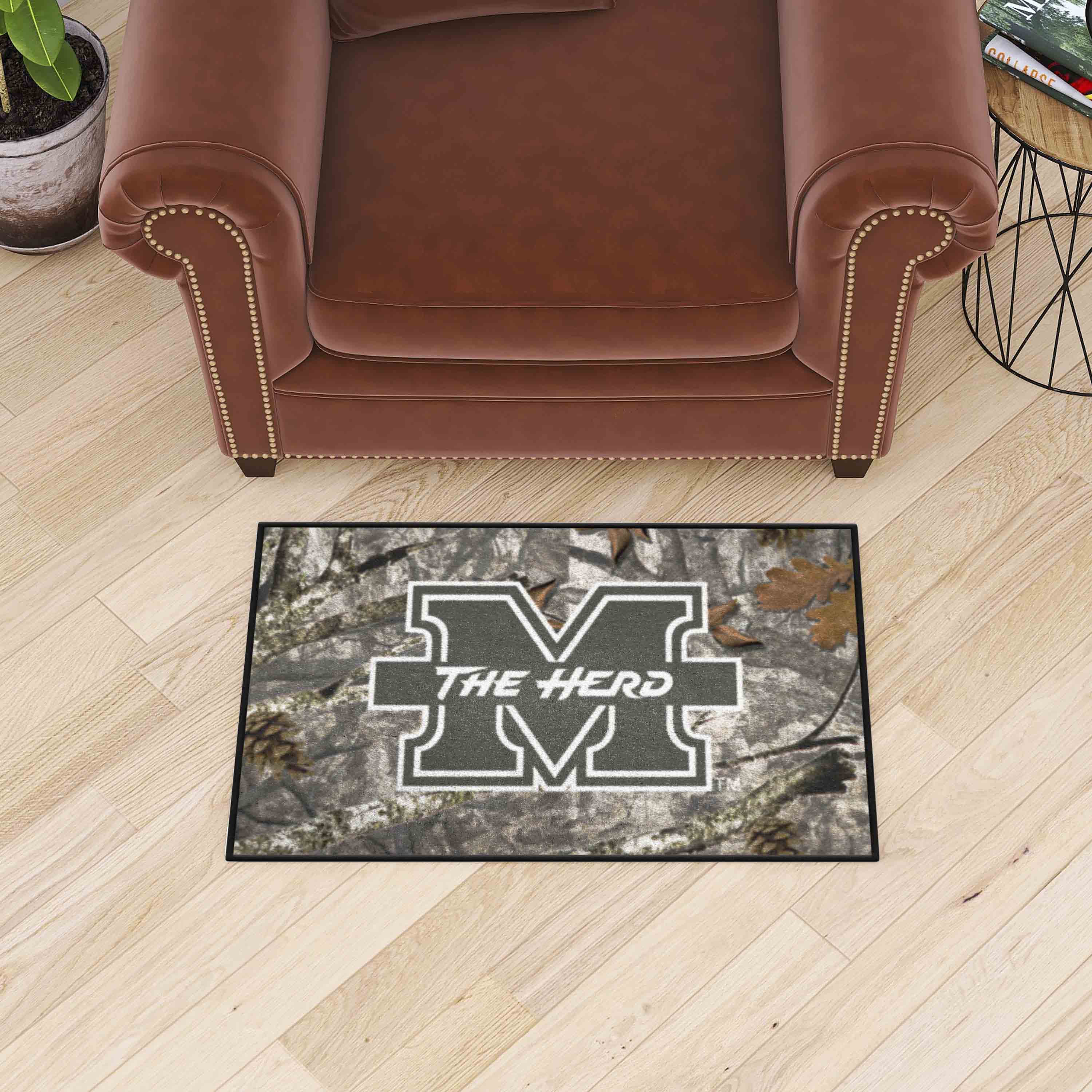 Marshall Thundering Herd Camo Starter Mat Accent Rug - 19in. x 30in.