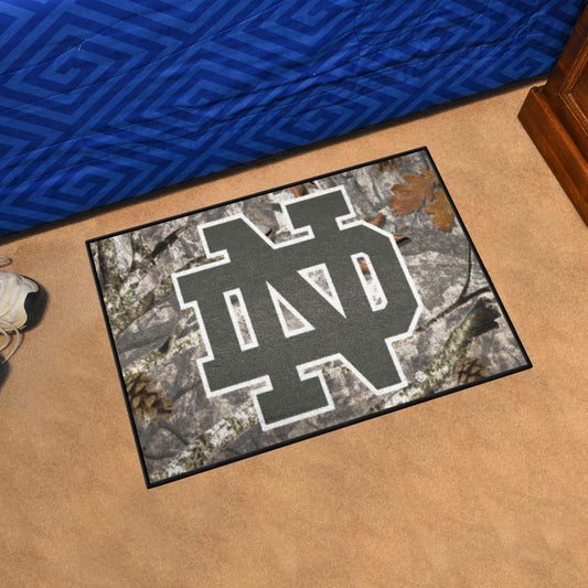 Notre Dame Fighting Irish Camo Starter Mat Accent Rug - 19in. x 30in.