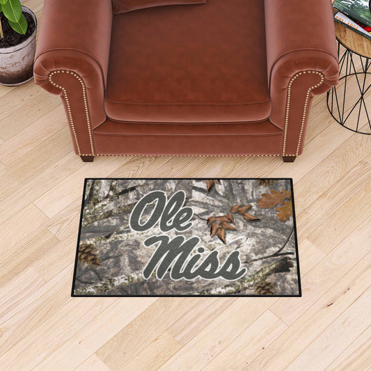 Ole Miss Rebels Camo Starter Mat Accent Rug - 19in. x 30in. - Ole Miss