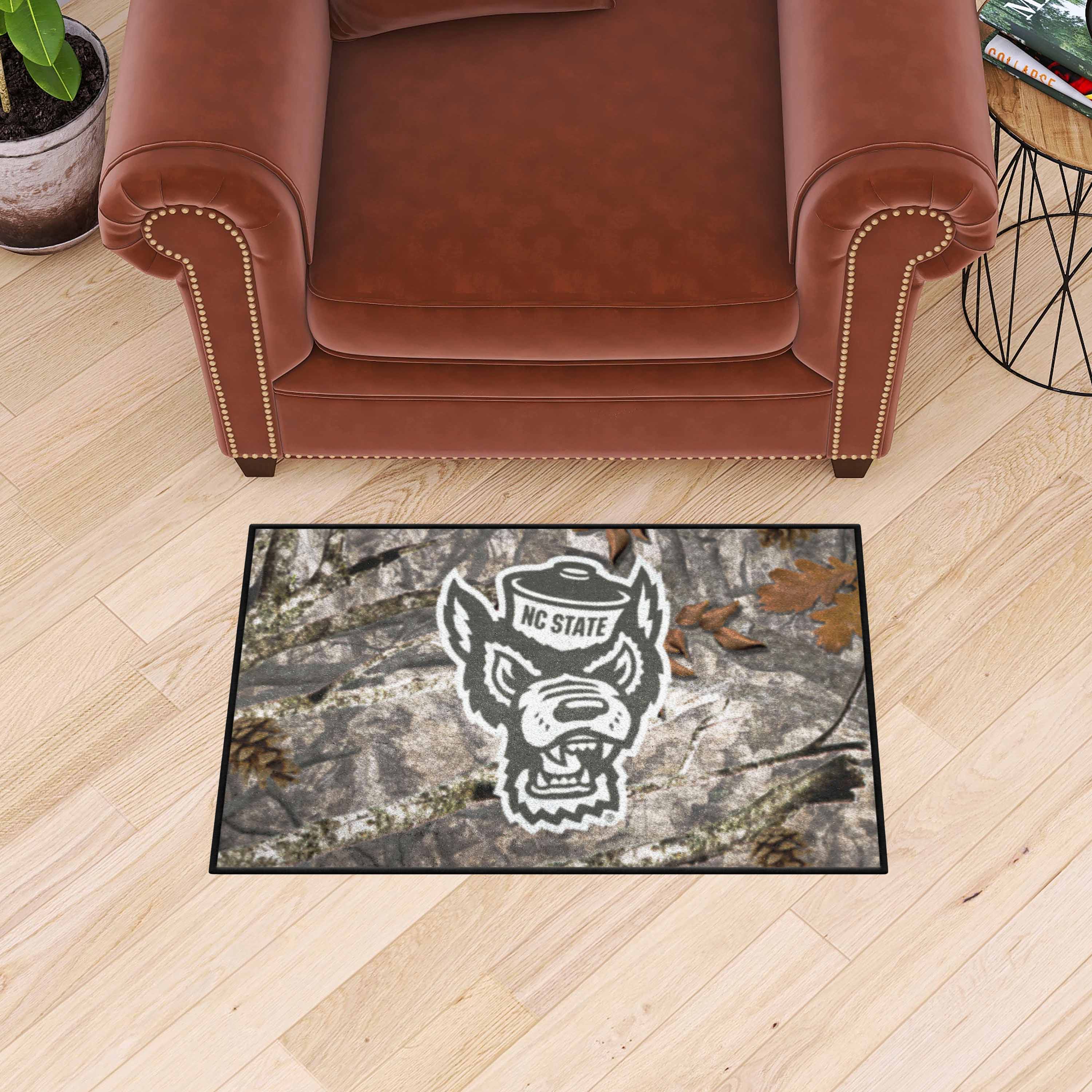 NC State Wolfpack Camo Starter Mat Accent Rug - 19in. x 30in.