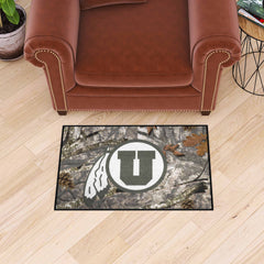 Utah Utes Camo Starter Mat Accent Rug - 19in. x 30in.