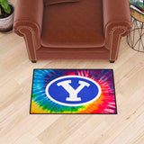 BYU Cougars Tie Dye Starter Mat Accent Rug - 19in. x 30in.