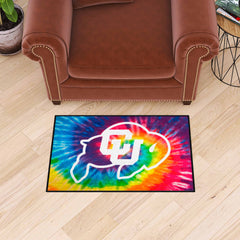 Colorado Buffaloes Tie Dye Starter Mat Accent Rug - 19in. x 30in. - Colorado