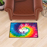 UConn Huskies Tie Dye Starter Mat Accent Rug - 19in. x 30in.