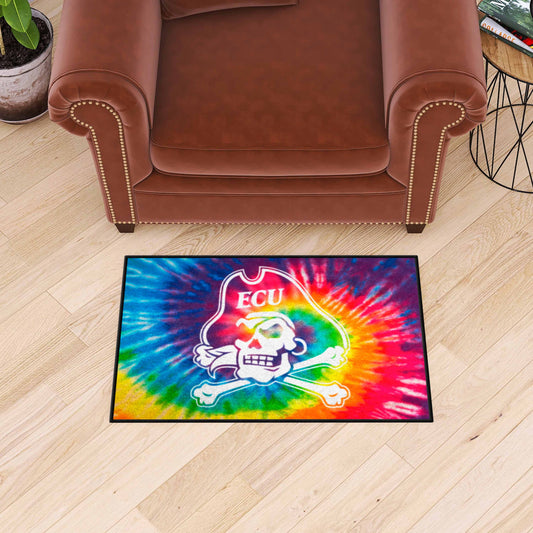 East Carolina Pirates Tie Dye Starter Mat Accent Rug - 19in. x 30in.