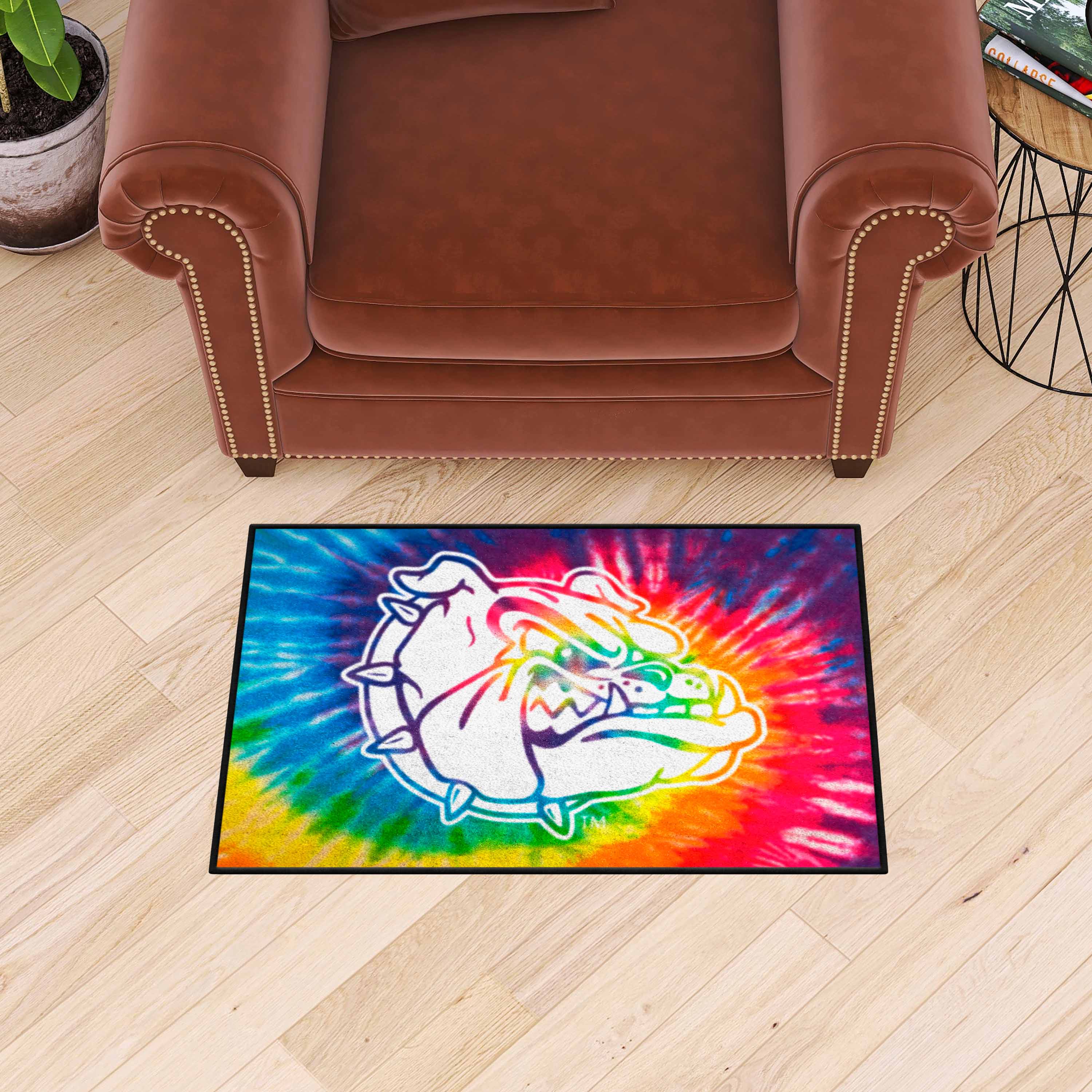 Gonzaga Bulldogs Tie Dye Starter Mat Accent Rug - 19in. x 30in.