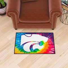 Kansas State Wildcats Tie Dye Starter Mat Accent Rug - 19in. x 30in.