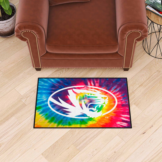 Missouri Tigers Tie Dye Starter Mat Accent Rug - 19in. x 30in.