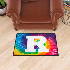 Rutgers Scarlett Knights Tie Dye Starter Mat Accent Rug - 19in. x 30in.