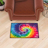 Syracuse Orange Tie Dye Starter Mat Accent Rug - 19in. x 30in.