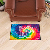 Memphis Tigers Tie Dye Starter Mat Accent Rug - 19in. x 30in.