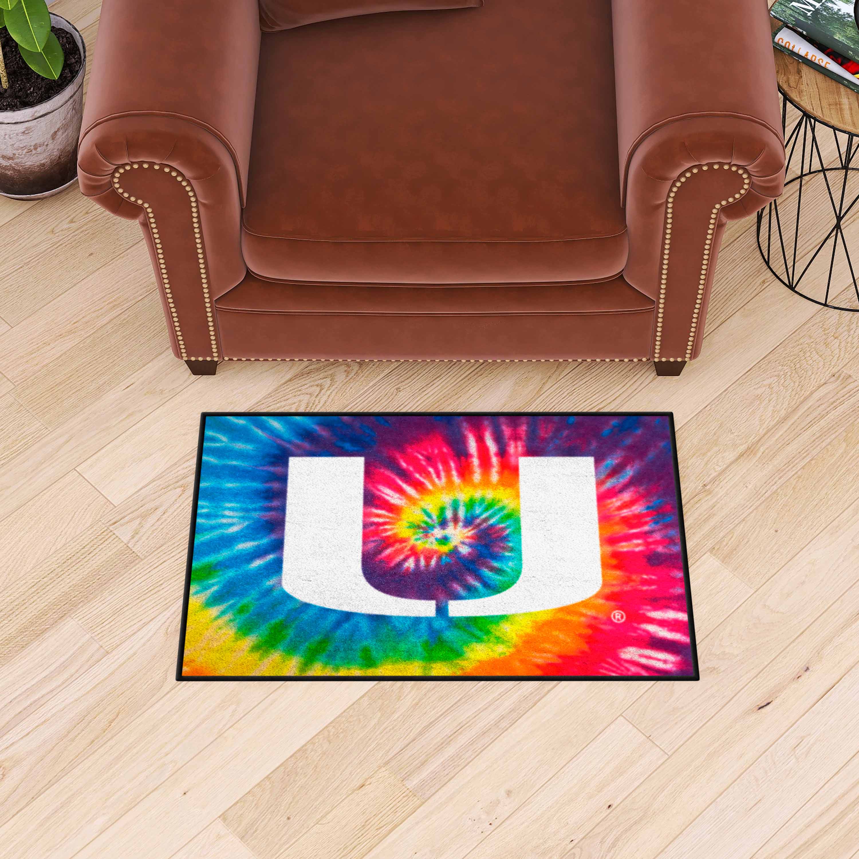 Miami Hurricanes Tie Dye Starter Mat Accent Rug - 19in. x 30in.