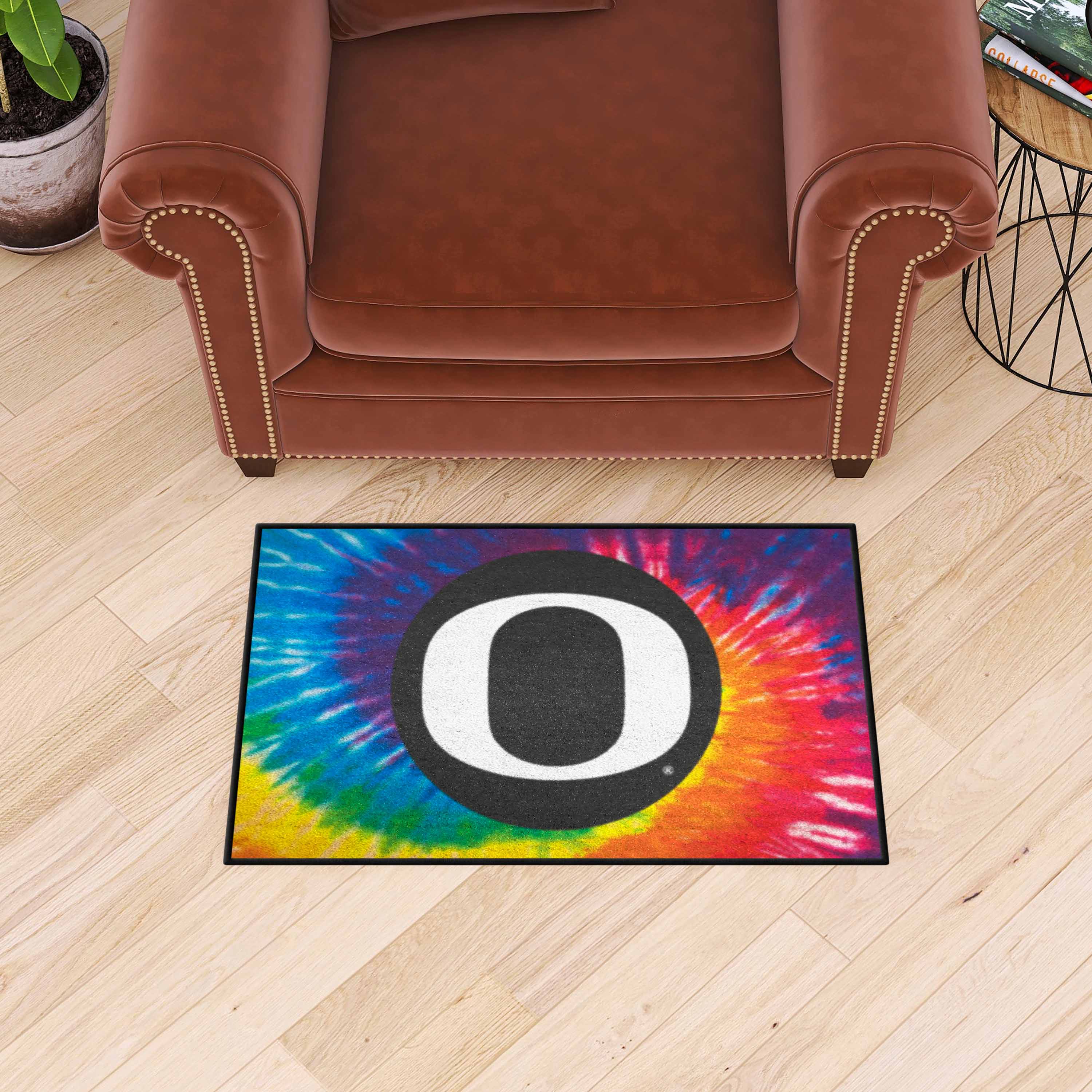 Oregon Ducks Tie Dye Starter Mat Accent Rug - 19in. x 30in.