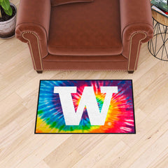 Washington Huskies Tie Dye Starter Mat Accent Rug - 19in. x 30in.