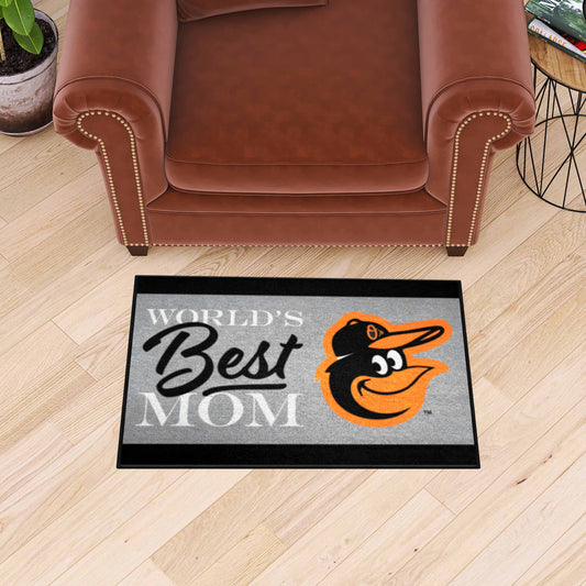 Baltimore Orioles World's Best Mom Starter Mat Accent Rug - 19in. x 30in. - Baltimore Orioles