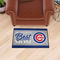 Chicago Cubs World's Best Mom Starter Mat Accent Rug - 19in. x 30in. - Chicago Cubs