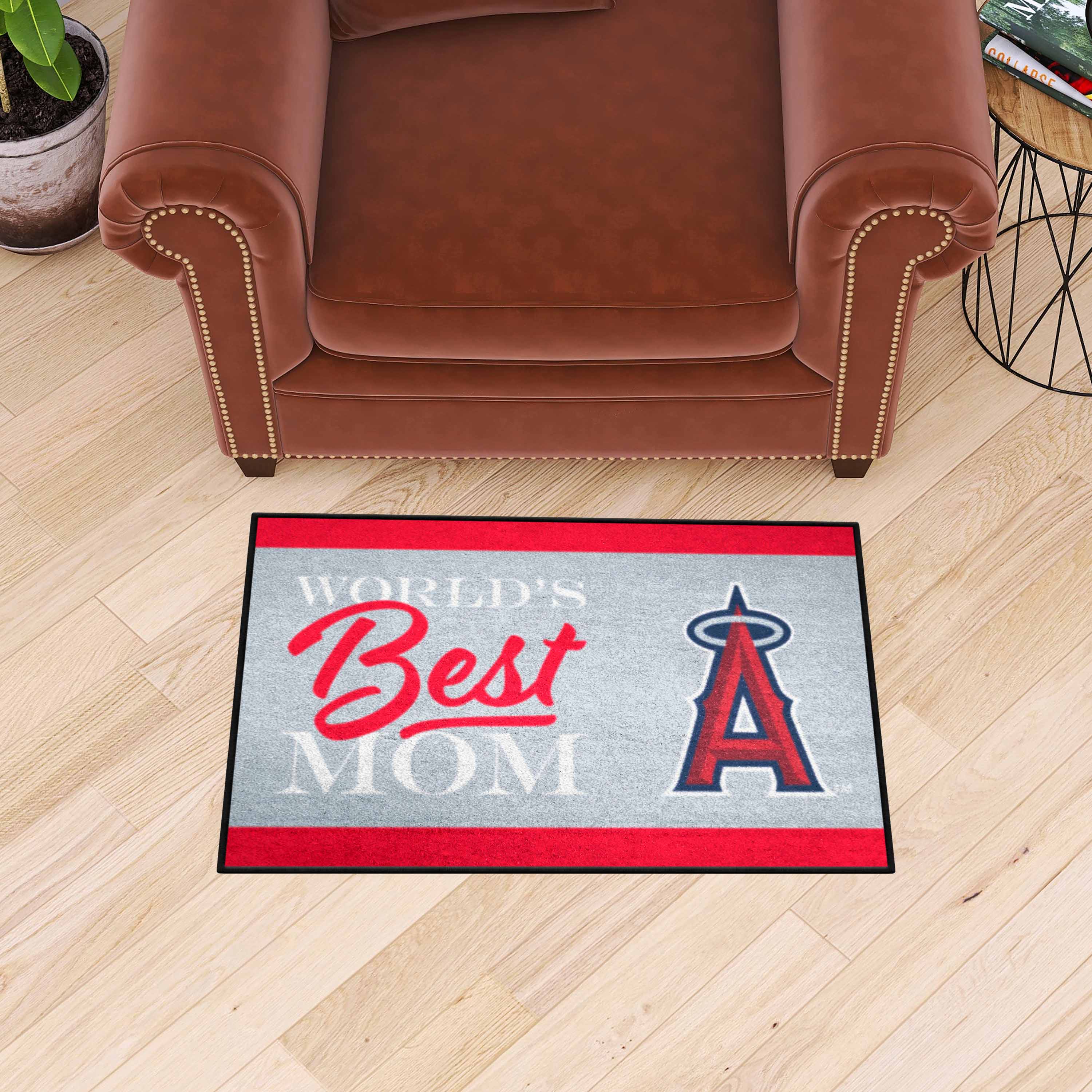 Los Angeles Angels World's Best Mom Starter Mat Accent Rug - 19in. x 30in.