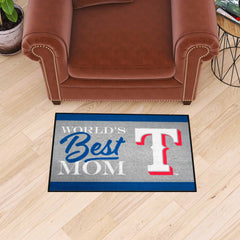 Texas Rangers World's Best Mom Starter Mat Accent Rug - 19in. x 30in.