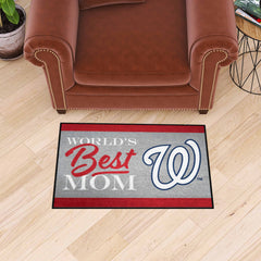 Washington Nationals World's Best Mom Starter Mat Accent Rug - 19in. x 30in.