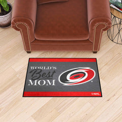 Carolina Hurricanes World's Best Mom Starter Mat Accent Rug - 19in. x 30in.