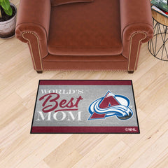 Colorado Avalanche World's Best Mom Starter Mat Accent Rug - 19in. x 30in. - Colorado Avalanche