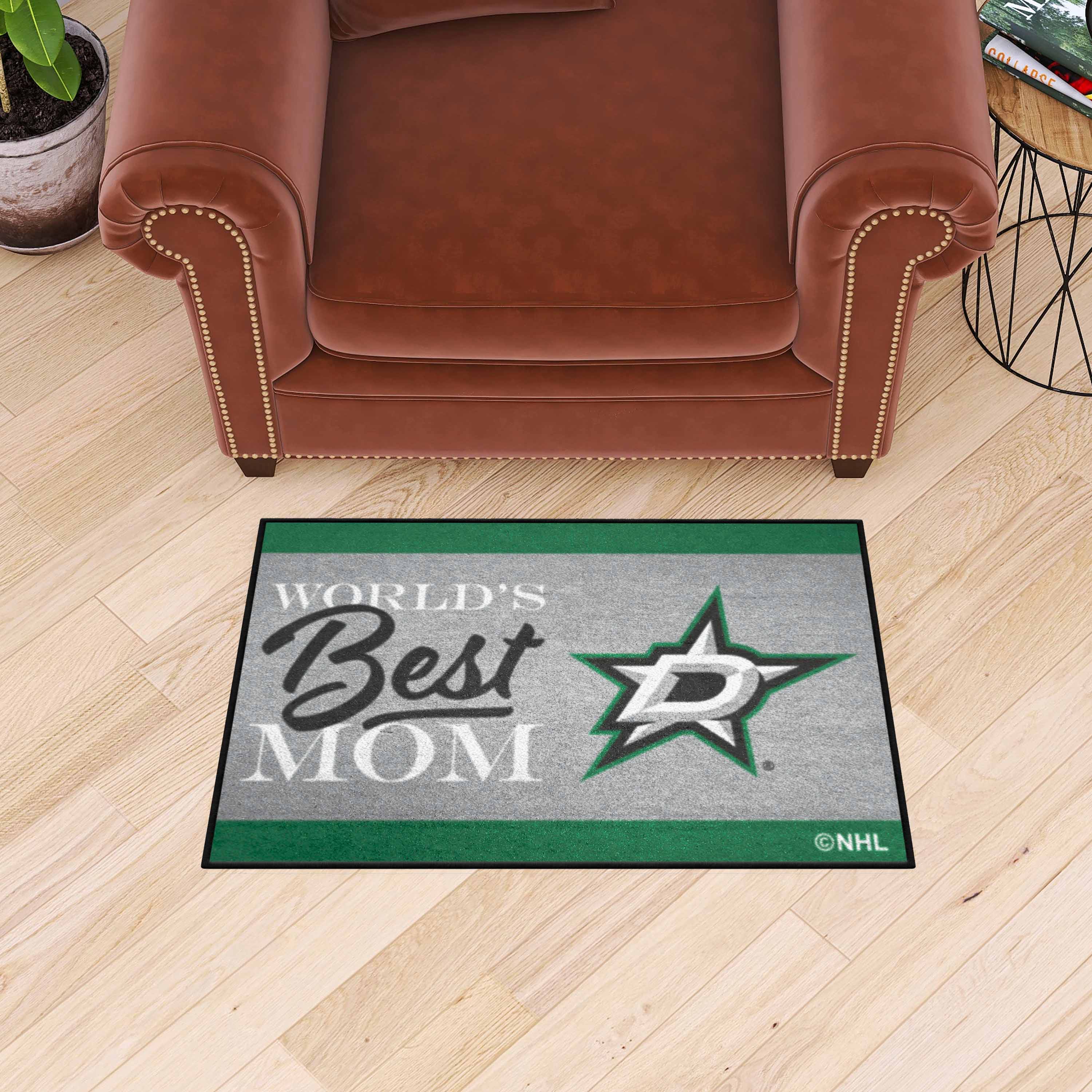 Dallas Stars World's Best Mom Starter Mat Accent Rug - 19in. x 30in.