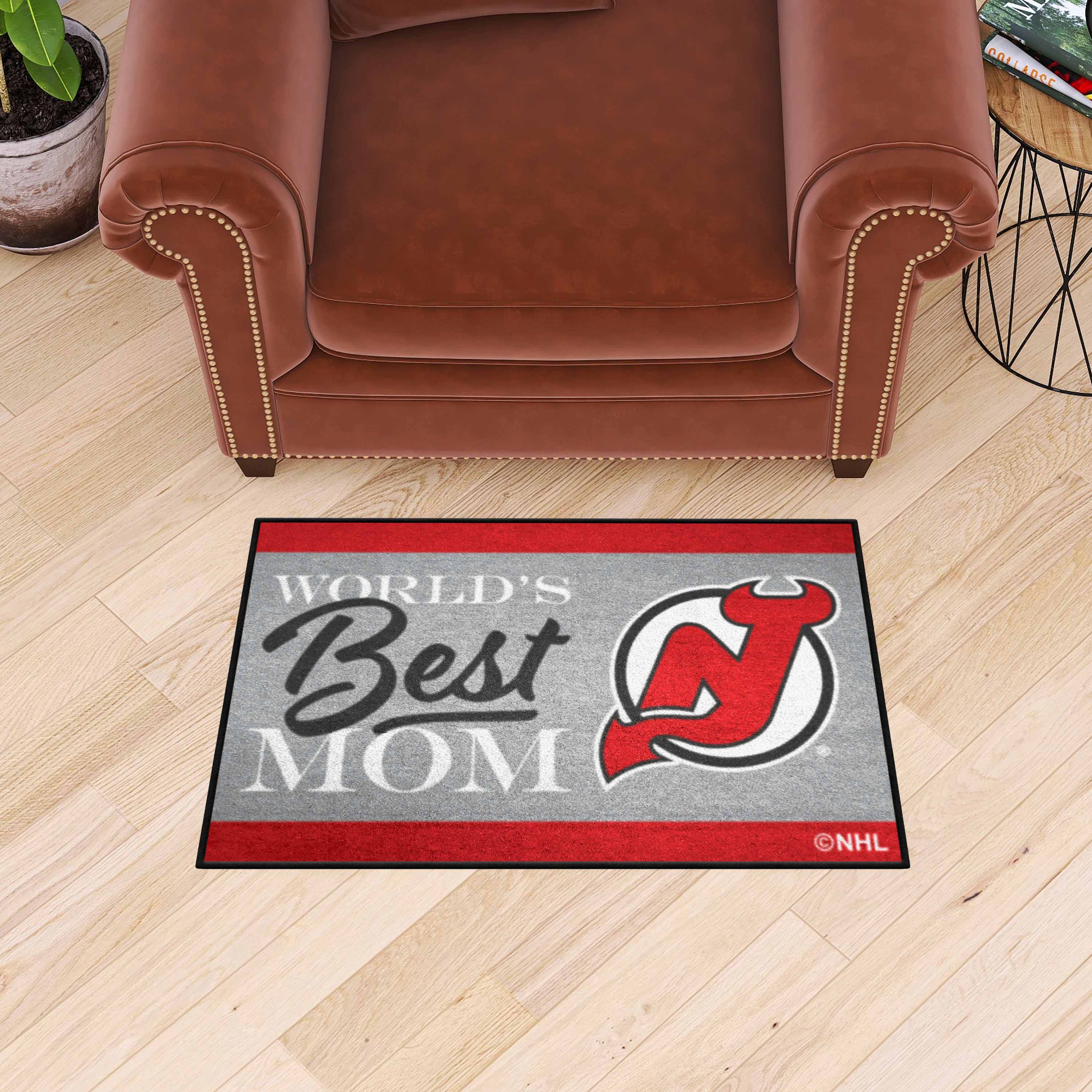 New Jersey Devils World's Best Mom Starter Mat Accent Rug - 19in. x 30in.