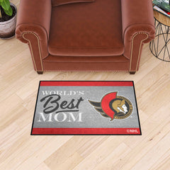 Ottawa Senators World's Best Mom Starter Mat Accent Rug - 19in. x 30in.