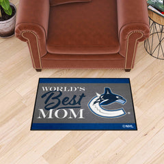 Vancouver Canucks World's Best Mom Starter Mat Accent Rug - 19in. x 30in.