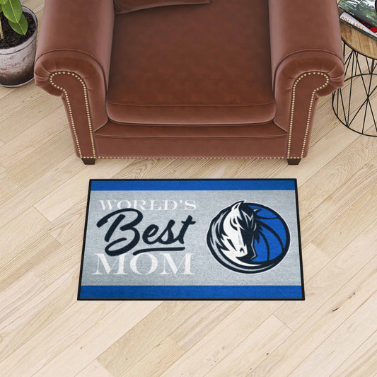 Dallas Mavericks World's Best Mom Starter Mat Accent Rug - 19in. x 30in. - Dallas Mavericks