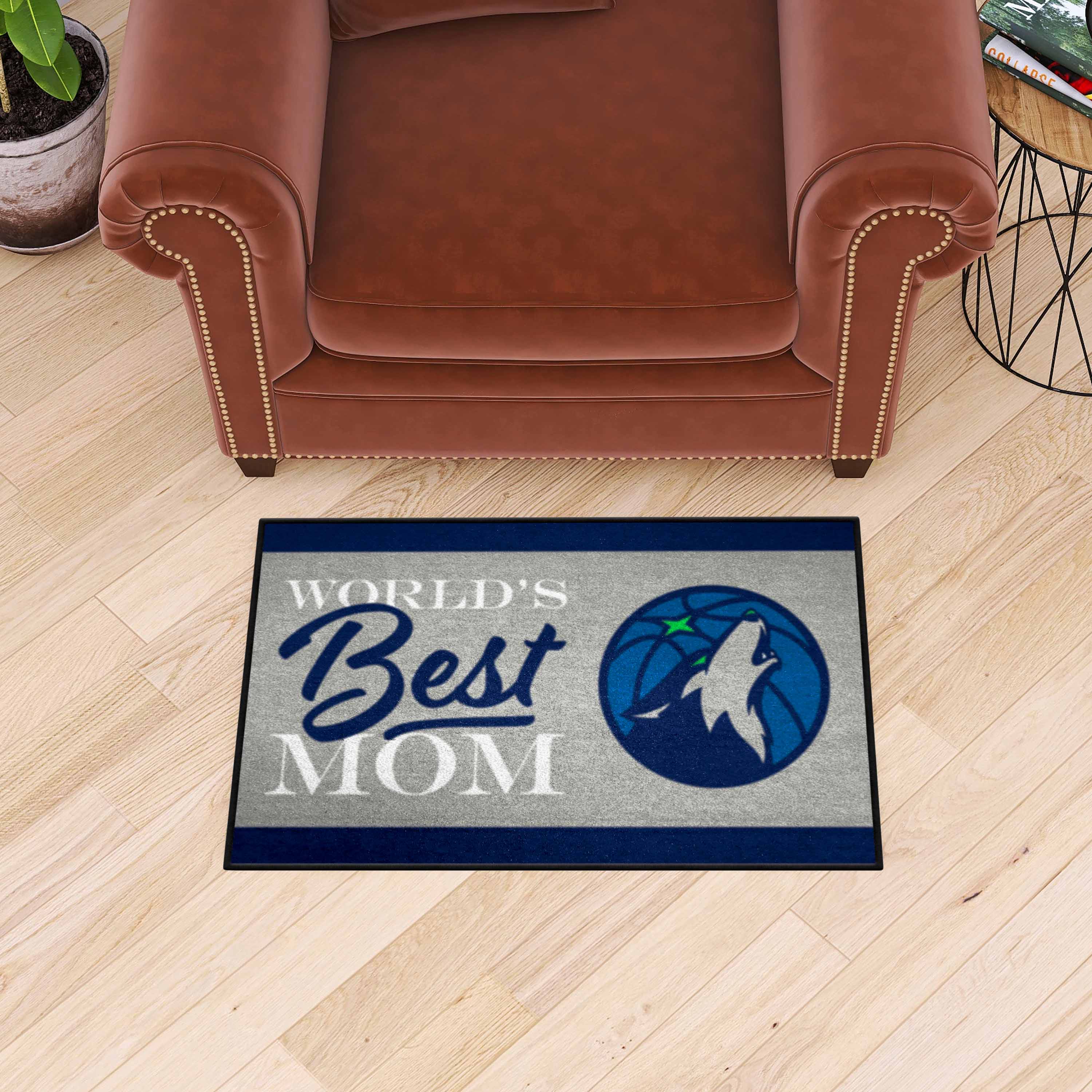 Minnesota Timberwolves World's Best Mom Starter Mat Accent Rug - 19in. x 30in.