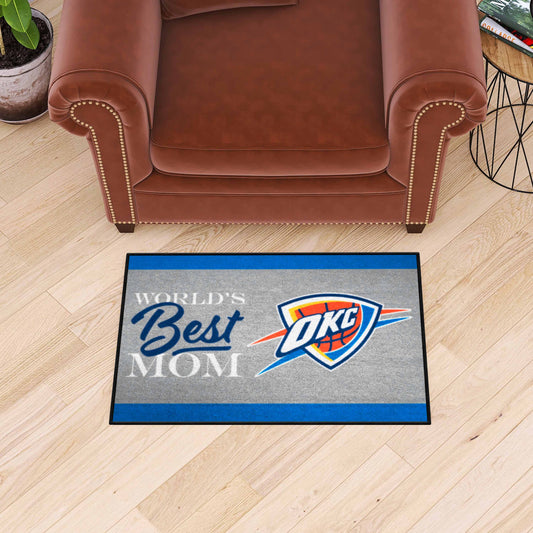 Oklahoma City Thunder World's Best Mom Starter Mat Accent Rug - 19in. x 30in.