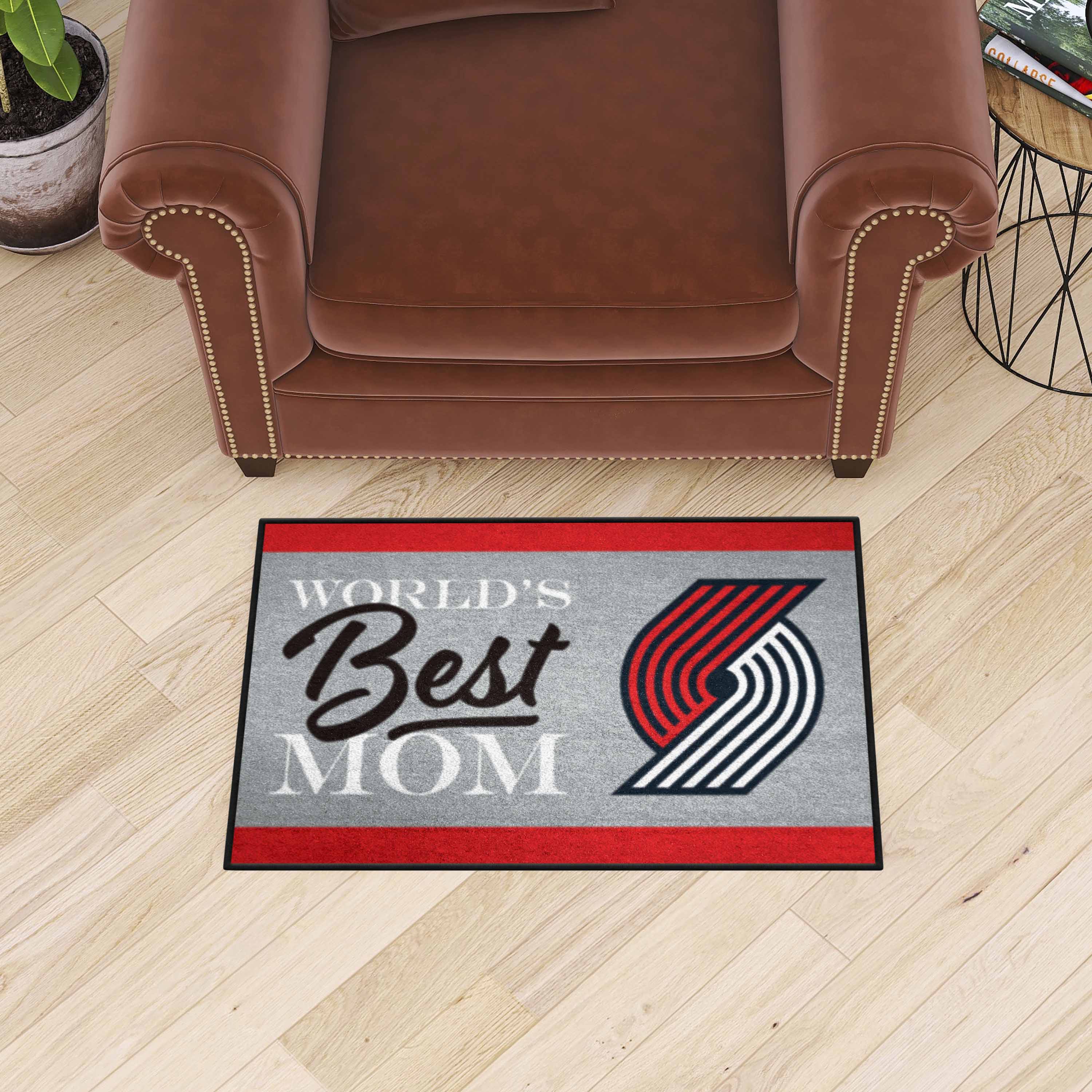 Portland Trail Blazers World's Best Mom Starter Mat Accent Rug - 19in. x 30in.