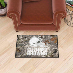 Cleveland Browns Camo Starter Mat Accent Rug - 19in. x 30in. - Cleveland Browns